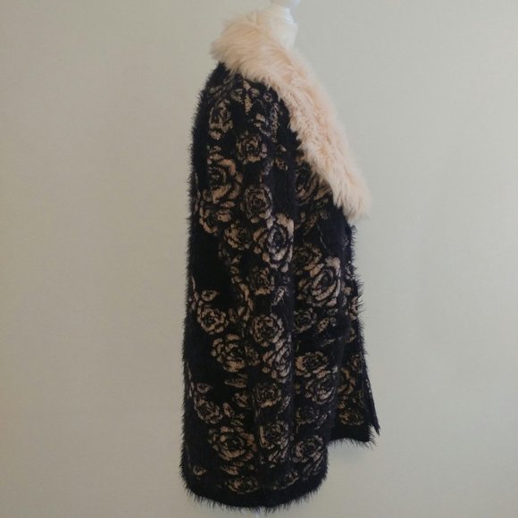 Black Rivet Black/Blush Rose Cardigan - Small NWT - Picture 4 of 8